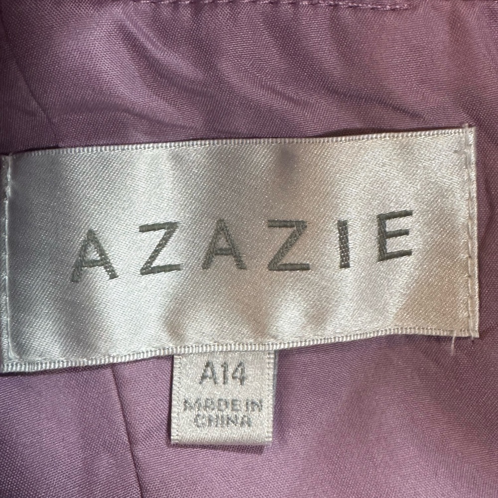 Azazie Full Length Purple Formal Dress - NWT - Size 14 - Picture 8 of 8